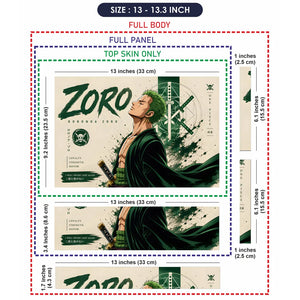 Zoro Never Lose Again Look Up Laptop Skin - View 6