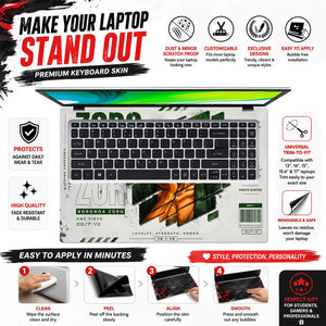 Zoro Nothing Happened Smirk Laptop Skin - View 5