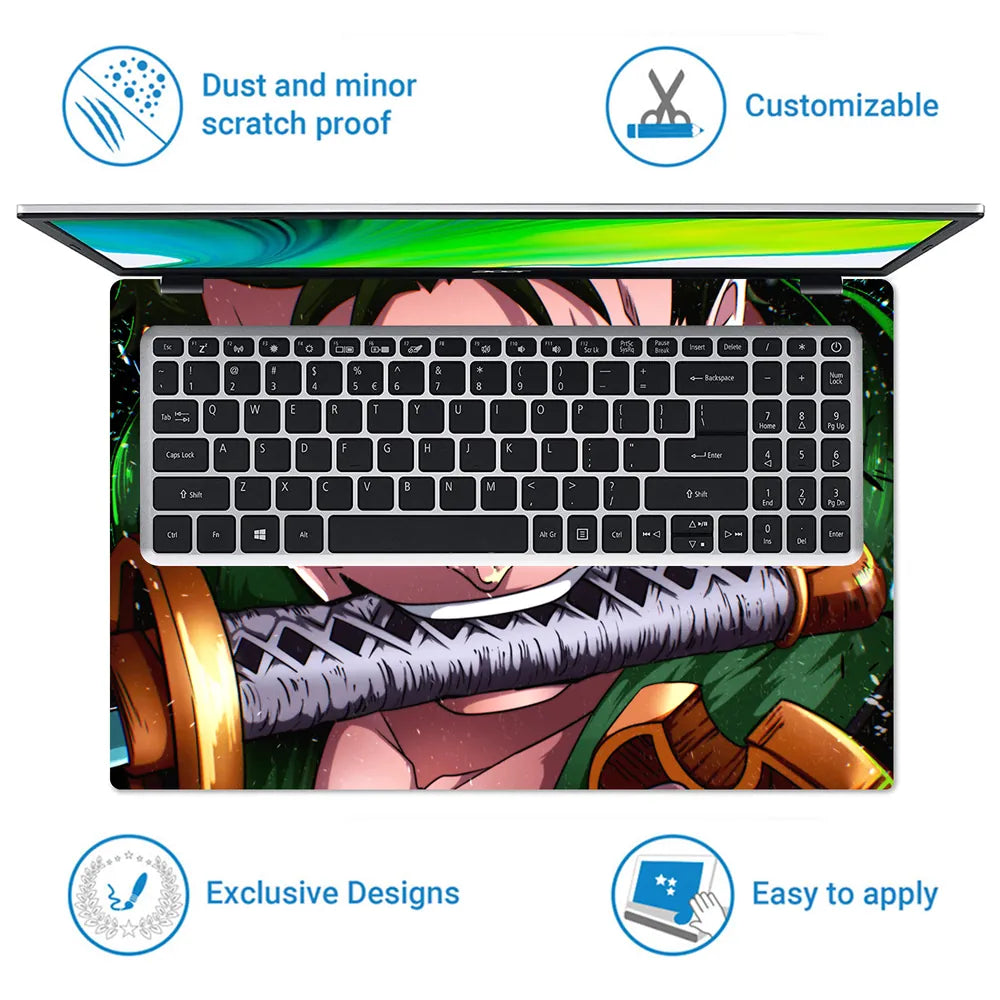 Zoro One Eye Open Laptop Skin - View 5