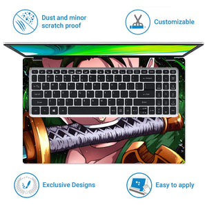 Zoro One Eye Open Laptop Skin - View 5