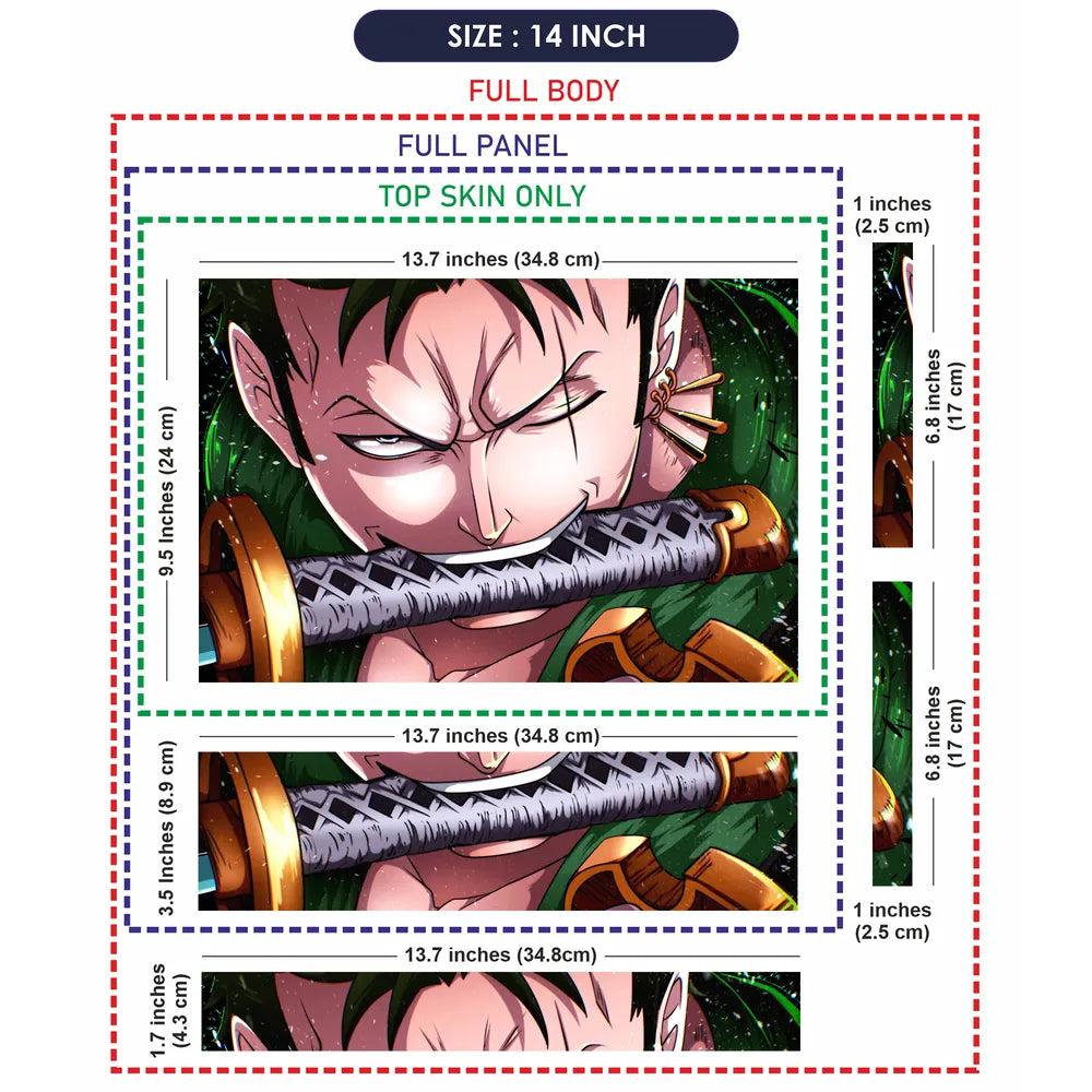 Zoro One Eye Open Laptop Skin - View 7