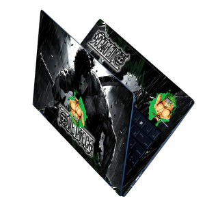 Zoro One Piece Black Laptop Skin - View 2