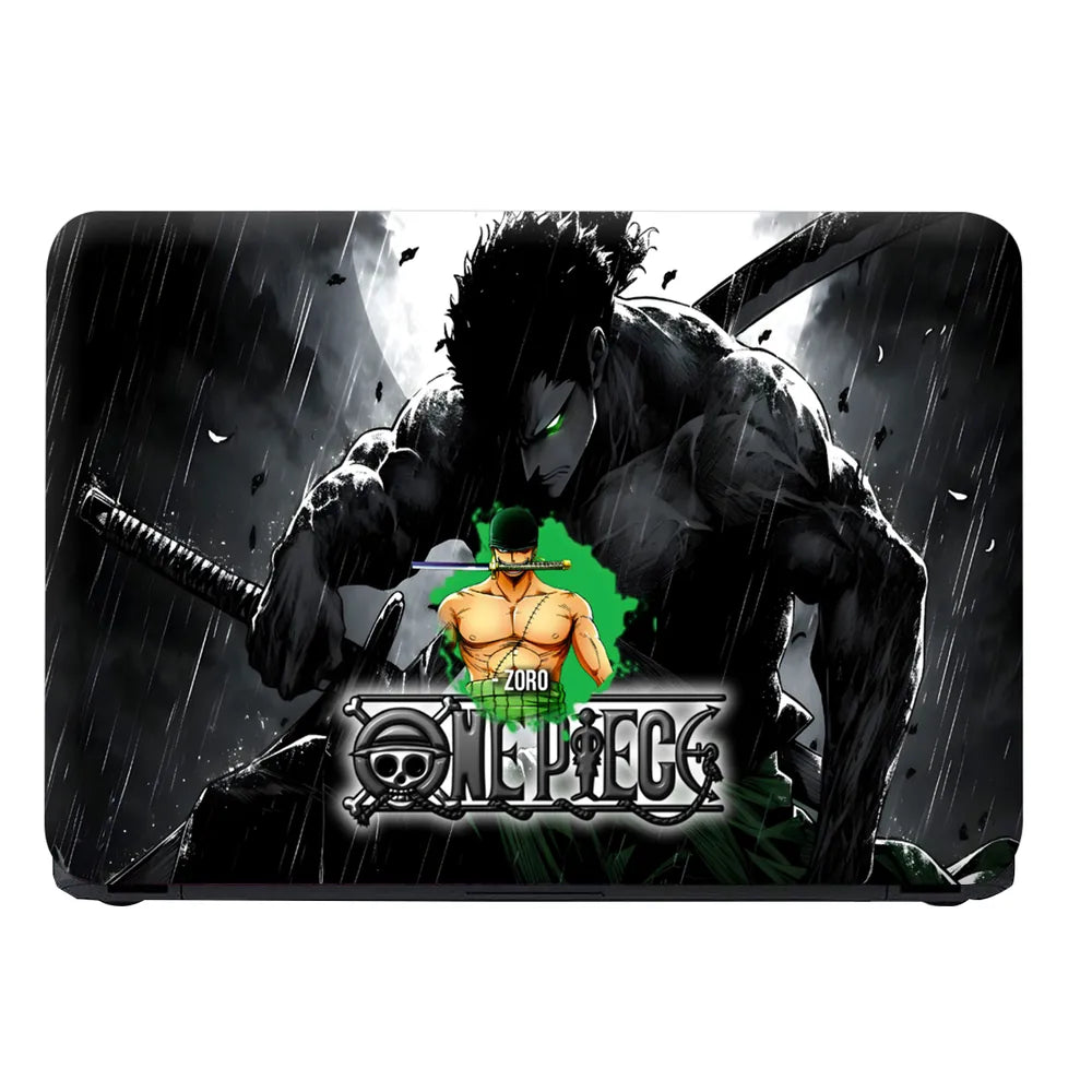 Zoro One Piece Black Laptop Skin - View 4
