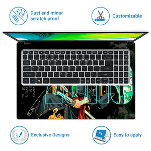 Zoro One Piece Laptop Skin - View 5
