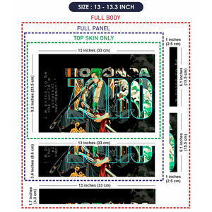 Zoro One Piece Laptop Skin - View 6
