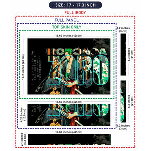 Zoro One Piece Laptop Skin - View 9