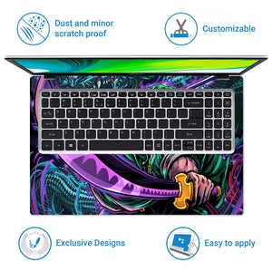 Zoro Purple Laptop Skin - View 5