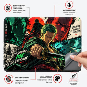 Zoro Sharper Me Panels Laptop Skin - View 4