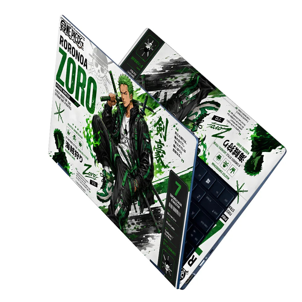 Zoro Streetwear Green Sneaker Laptop Skin - View 2