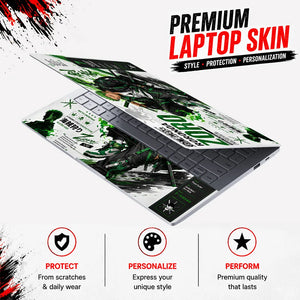 Zoro Streetwear Green Sneaker Laptop Skin - View 3