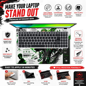 Zoro Streetwear Green Sneaker Laptop Skin - View 5