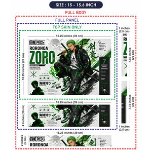 Zoro Streetwear Green Sneaker Laptop Skin - View 8