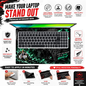 Zoro Sword Throne Green Laptop Skin - View 5