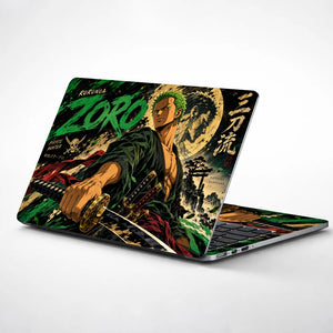 Zoro Three-Sword Inkstorm Laptop Skin - View 1