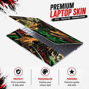 Zoro Three-Sword Inkstorm Laptop Skin - View 3