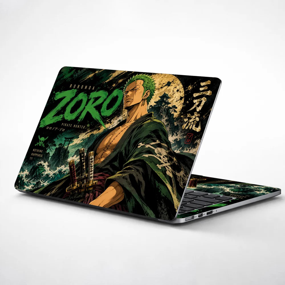 Zoro Three-Sword Style Poster Laptop Skin - View 1