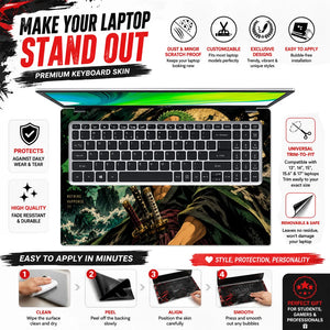 Zoro Three-Sword Style Poster Laptop Skin - View 5