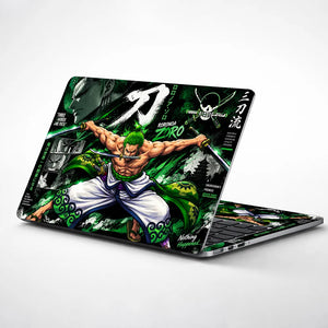 Zoro Three Swords Stance Laptop Skin - View 1