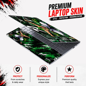 Zoro Three Swords Stance Laptop Skin - View 3