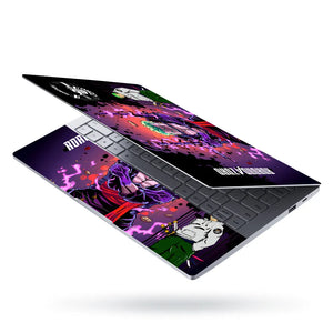 Zoro Triple Sword Purple Neon Laptop Skin - View 3